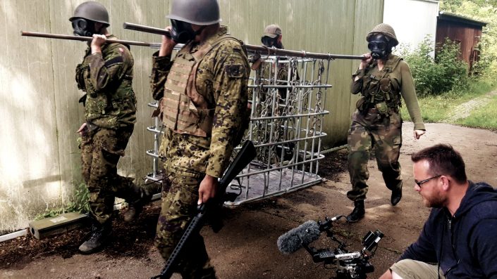 Prop-building. Cage in picture were created for the Dystopia Horror Run Trailer