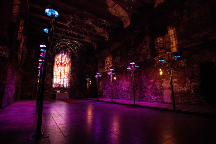 Tech responsible for the "Koldinghus Haunted Castle" setup 2018